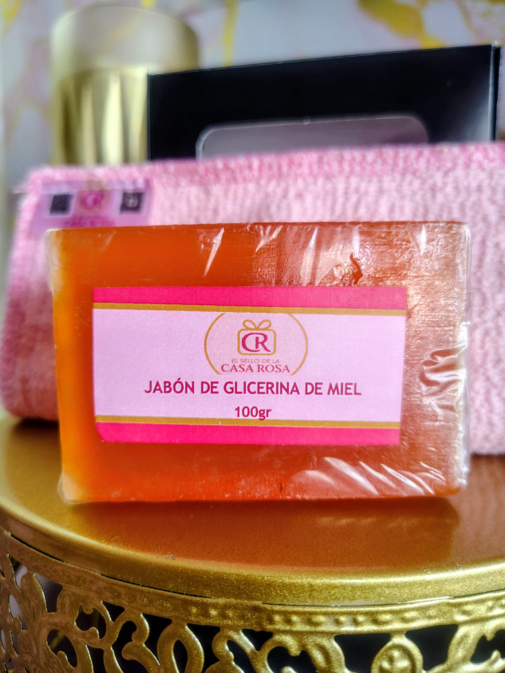 Jabón de glicerina de Miel