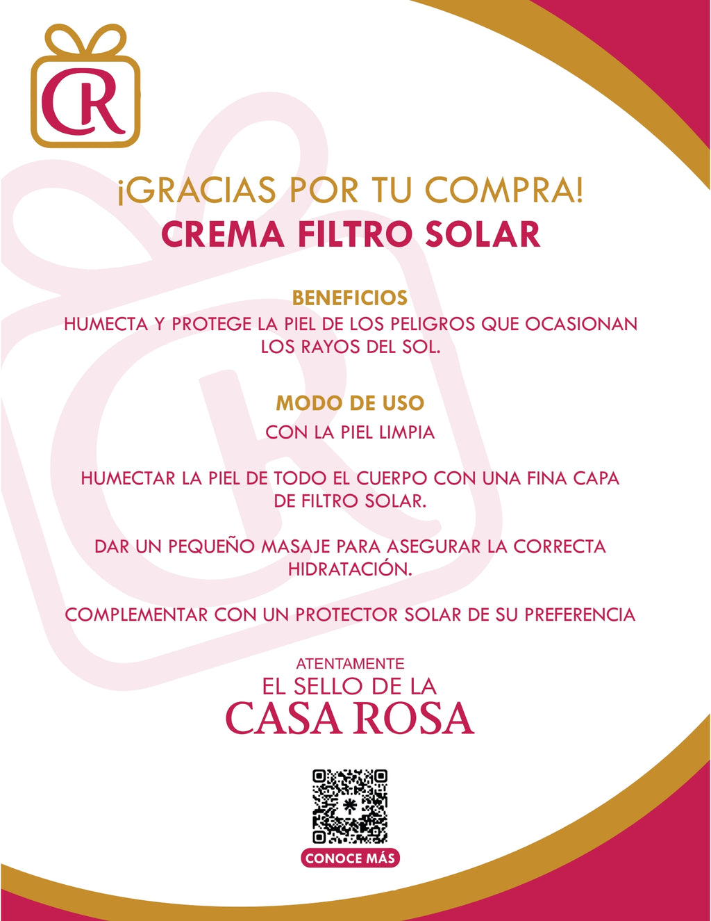 FILTRO SOLAR 50 FPS 125 GR