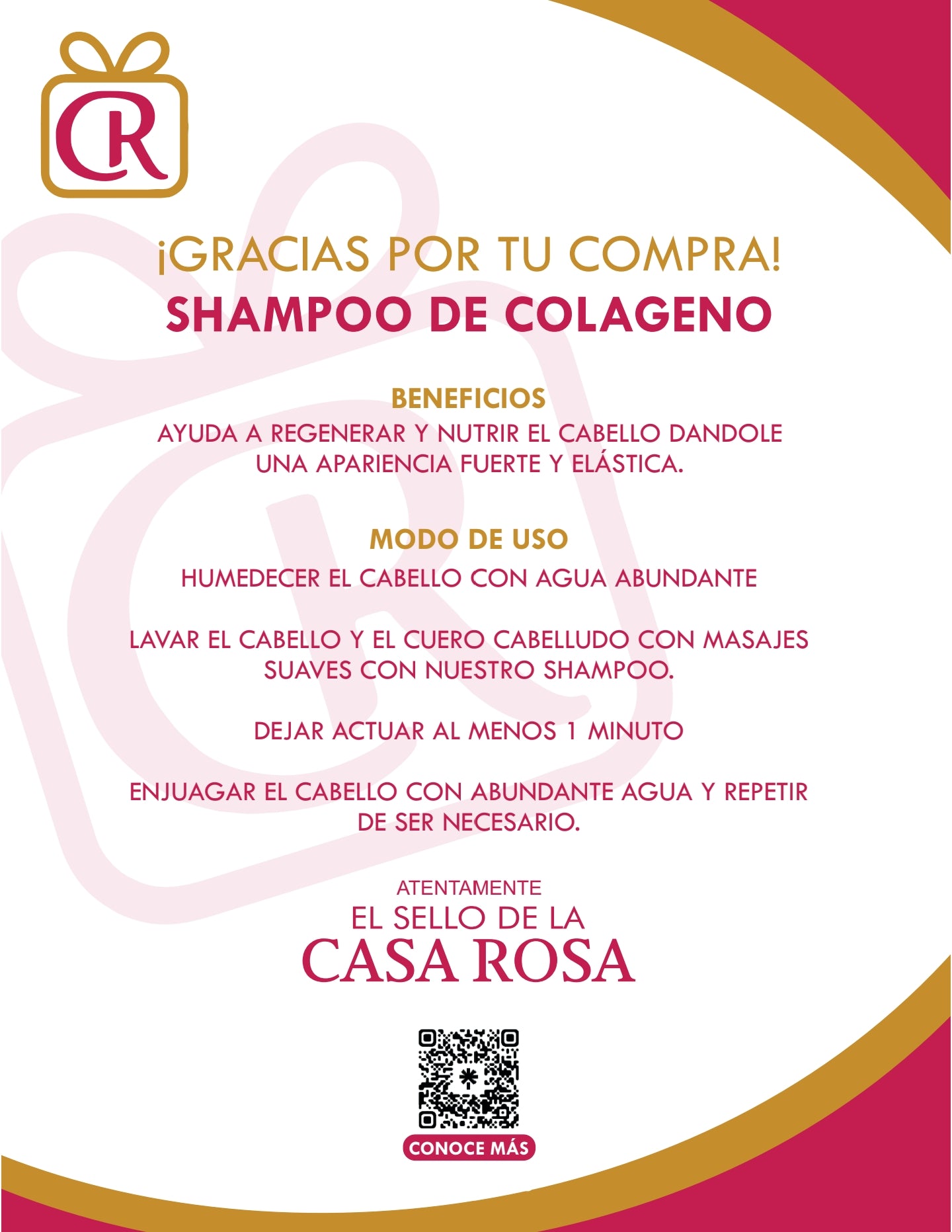 SHAMPOO DE COLÁGENO 500ML