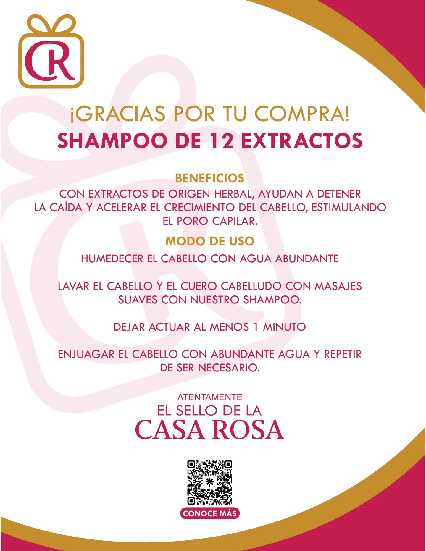 SHAMPOO DE 12 EXTRACTOS 500ML