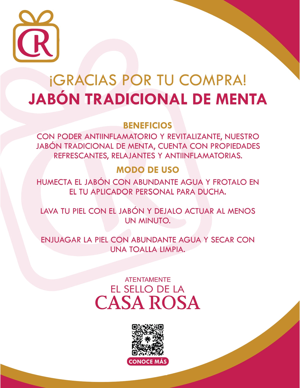Jabón Tradicional Menta 100gr