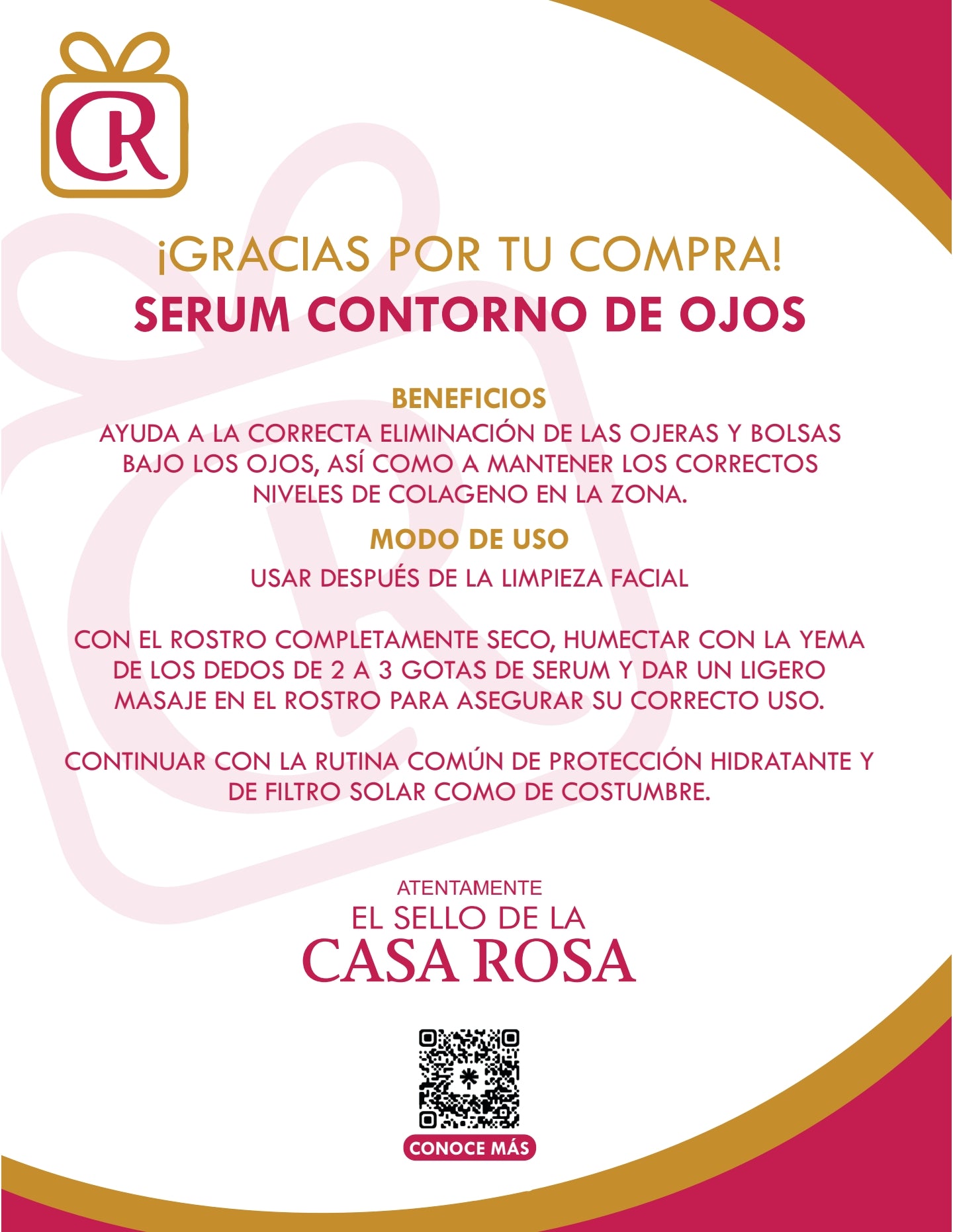 SERUM CONTORNO DE OJOS 30ML
